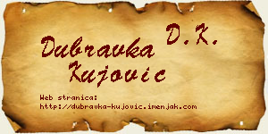 Dubravka Kujović vizit kartica
